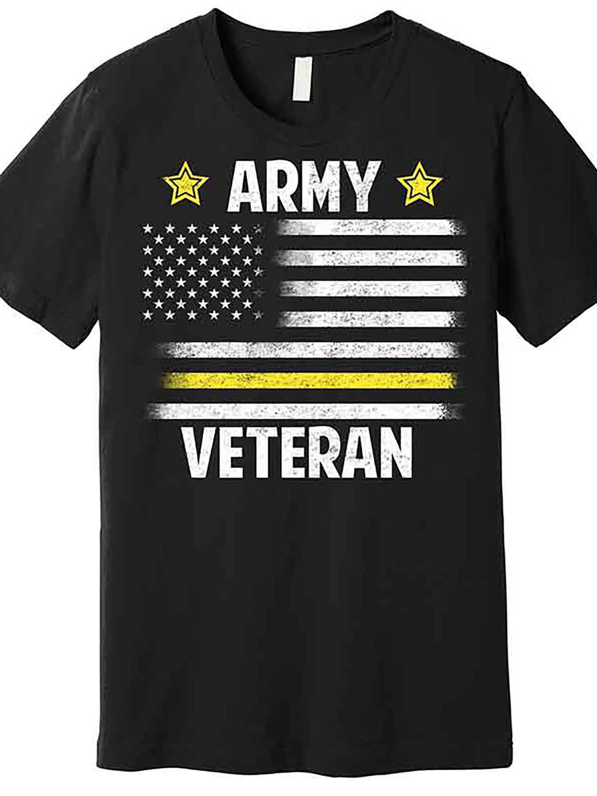 Army Veteran Flag Premium T-Shirt 228819 funny Men'S Short Sleeve Graphic T-shirt Collection black AA