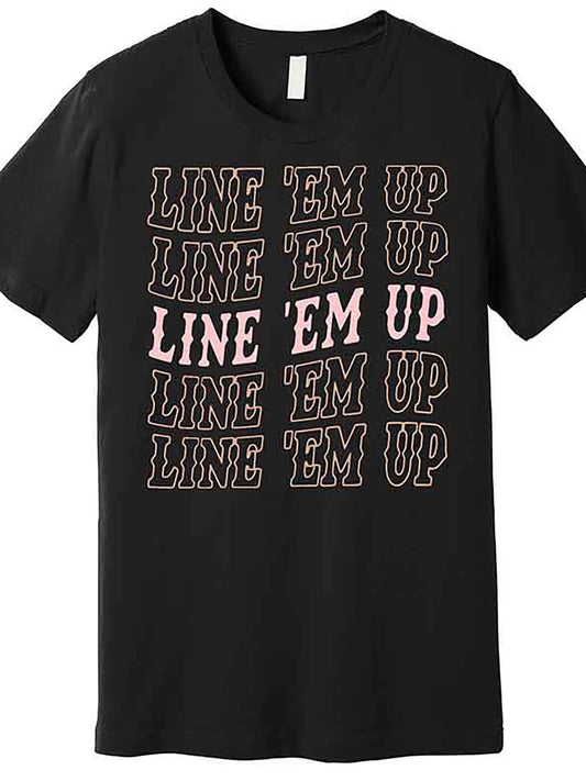 Men's Funny Graphic T-Shirt - Short Sleeve, Black, Cotton, Round Neck, Machine Washable