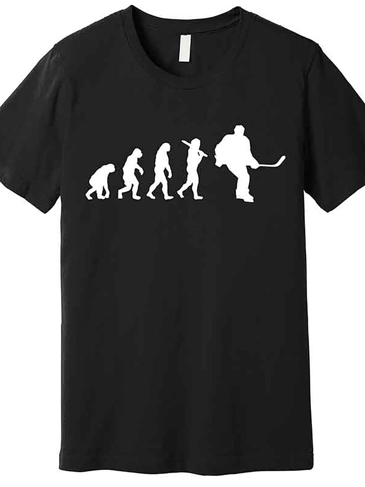 Hockey Evolution Timeline Premium T-Shirt 227280 funny Men'S Short Sleeve Graphic T-shirt Collection black AA