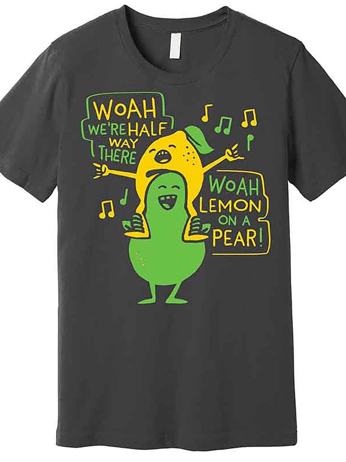 Lemon On A Pear Premium T-Shirt 229009 funny Men'S Short Sleeve Graphic T-shirt Collection black AA