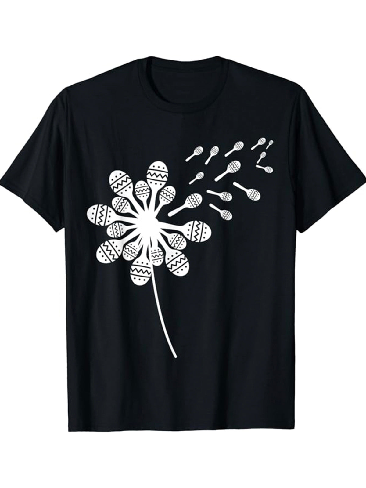 Men's Print Cotton Short-sleeve Pullover T-shirt