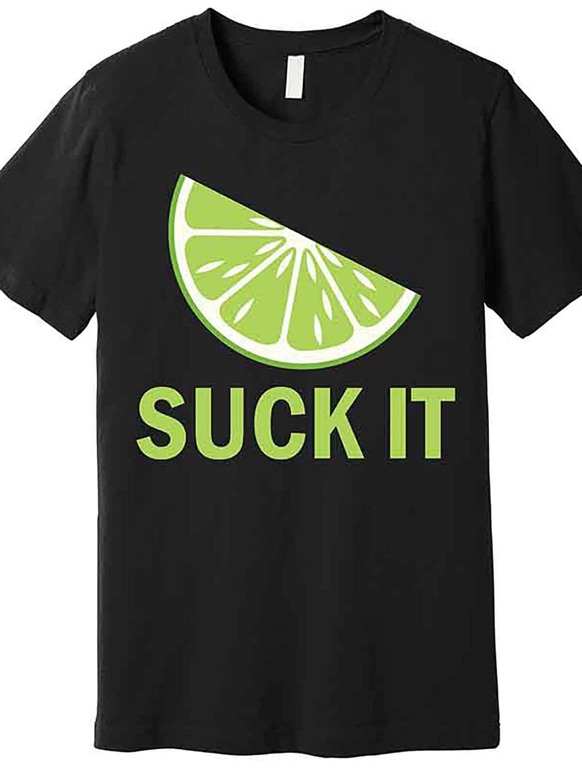 Suck It Funny Tequila Shot Premium T-Shirt 227144 funny Men'S Short Sleeve Graphic T-shirt Collection black AA