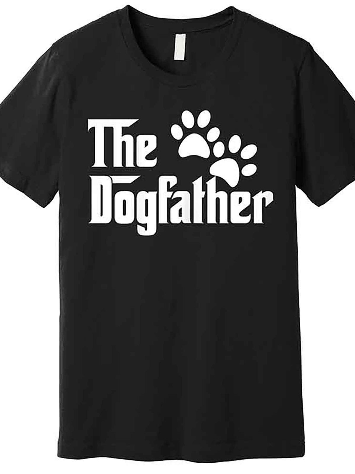 The Dogfather Dog Father Pet Owner Premium T-Shirt 229013 funny Men'S Short Sleeve Graphic T-shirt Collection black AA
