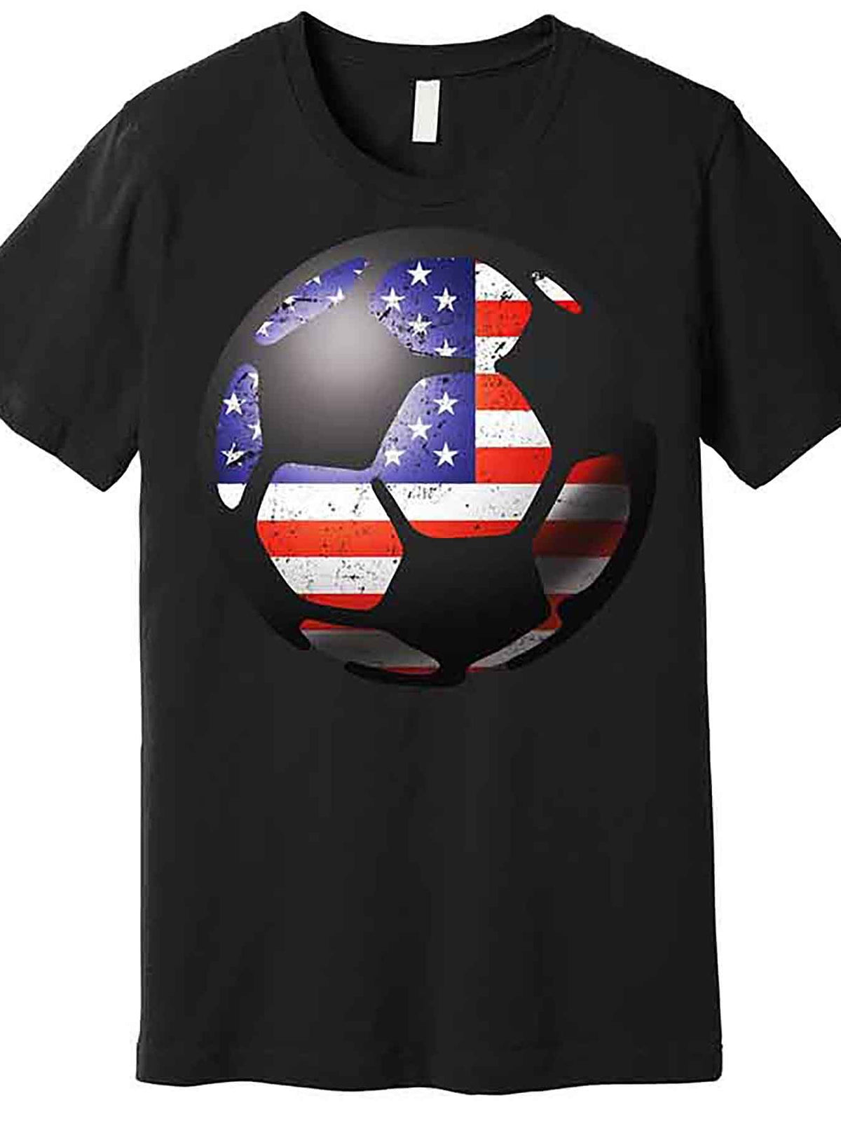 USA Soccer Ball Premium T-Shirt 227982 funny Men'S Short Sleeve Graphic T-shirt Collection black AA