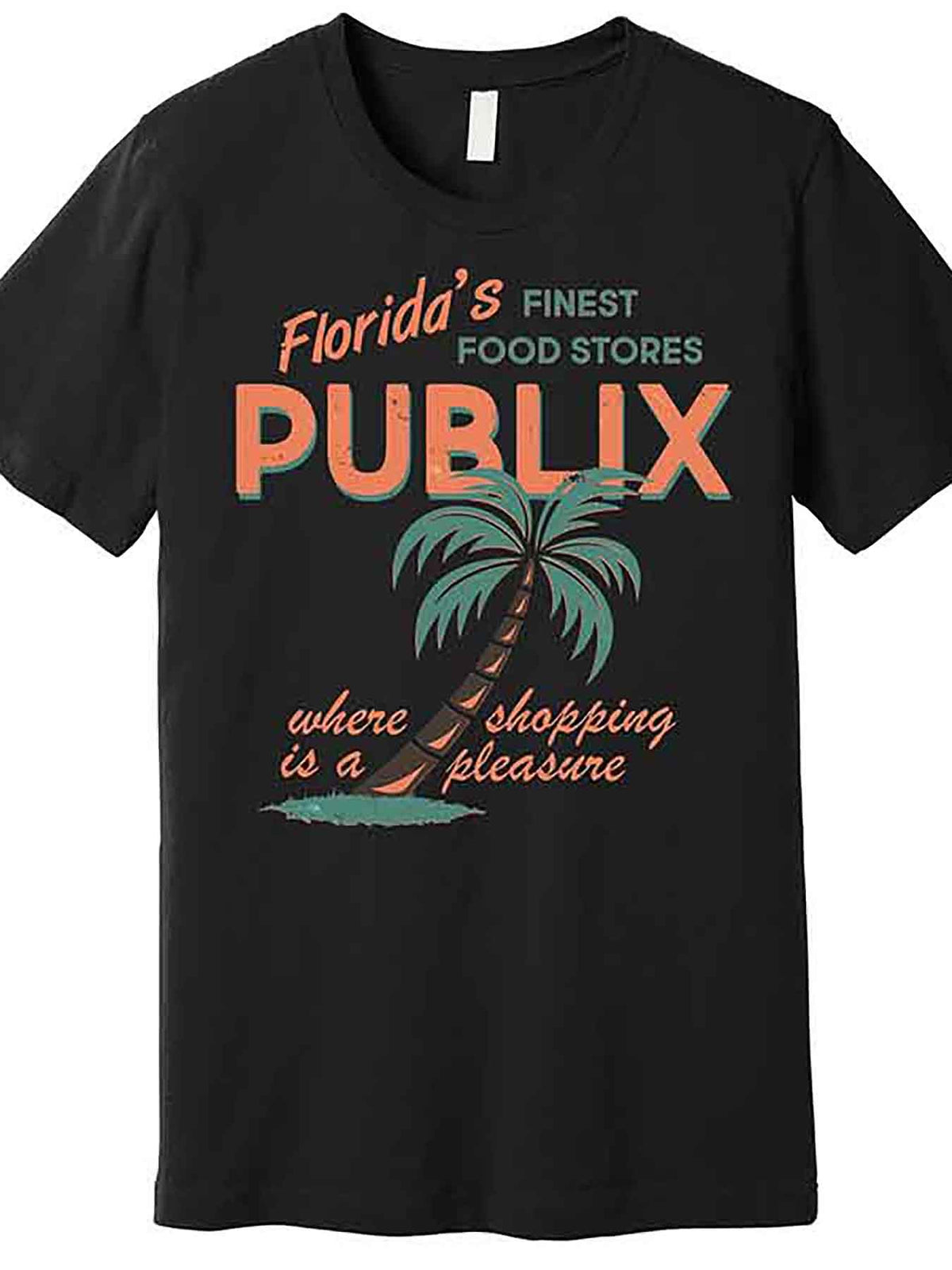 Vintage Publix Floridas Finest Food Stores Premium T-Shirt 228958 funny Men'S Short Sleeve Graphic T-shirt Collection black AA
