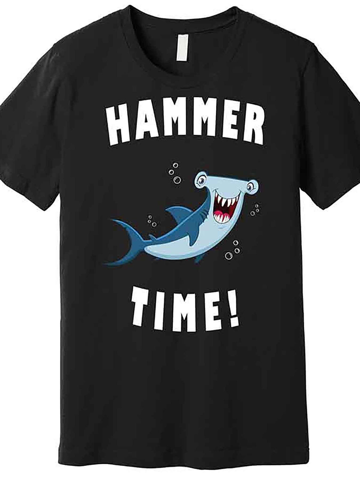 Hammer Time Funny Hammerhead Shark Premium T-Shirt 228758 funny Men'S Short Sleeve Graphic T-shirt Collection black AA