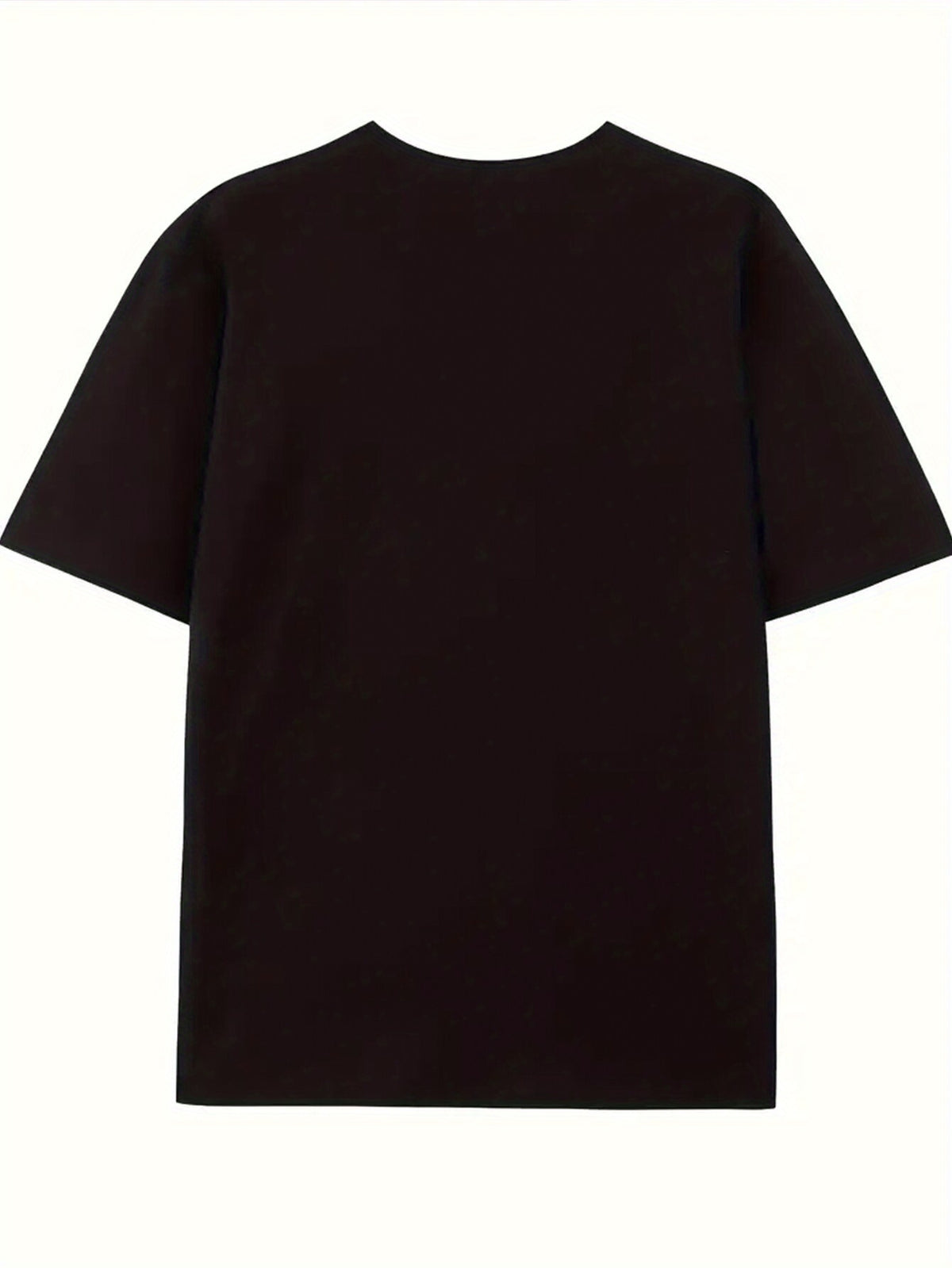 Men's Thanksgiving-Themed Cotton Graphic T-Shirt - Casual Black Crew Neck Tee with Cartoon Pilgrim Costume Print, Short Sleeve, Machine Washable for All Seasons, Thanksgiving T Shirts