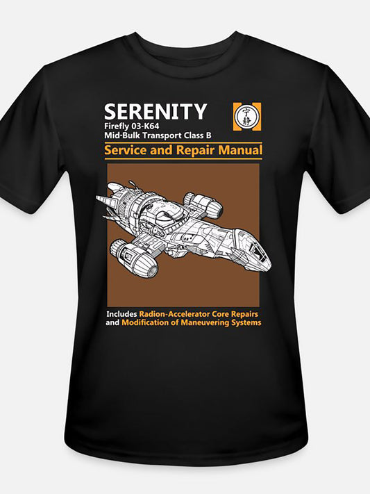 Serenity-5544 funny Men'S Short Sleeve Graphic T-shirt Collection black