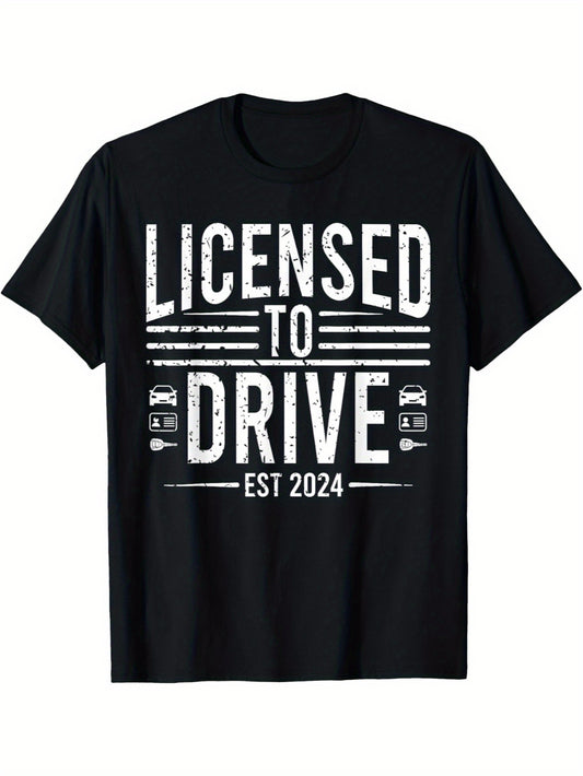 Licensed To Drive Est 2024 New Drivers License T-Shirt