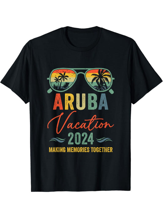 Family Vacation 2024 Summer Aruba Matching Group T-Shirt
