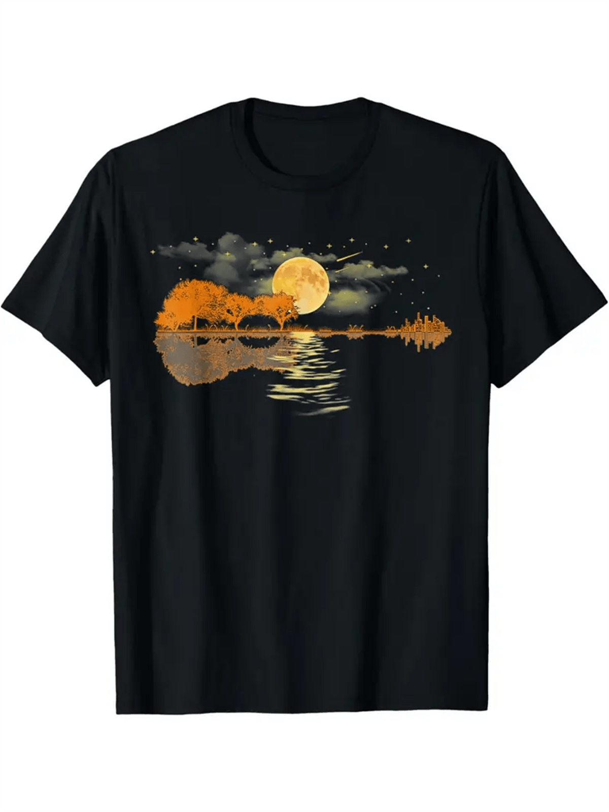 [Cotton Summer Crew Neck Tee] Cotton Men's Creative Top - Casual Short Sleeve Crew Neck T-shirt for Summer Outdoor