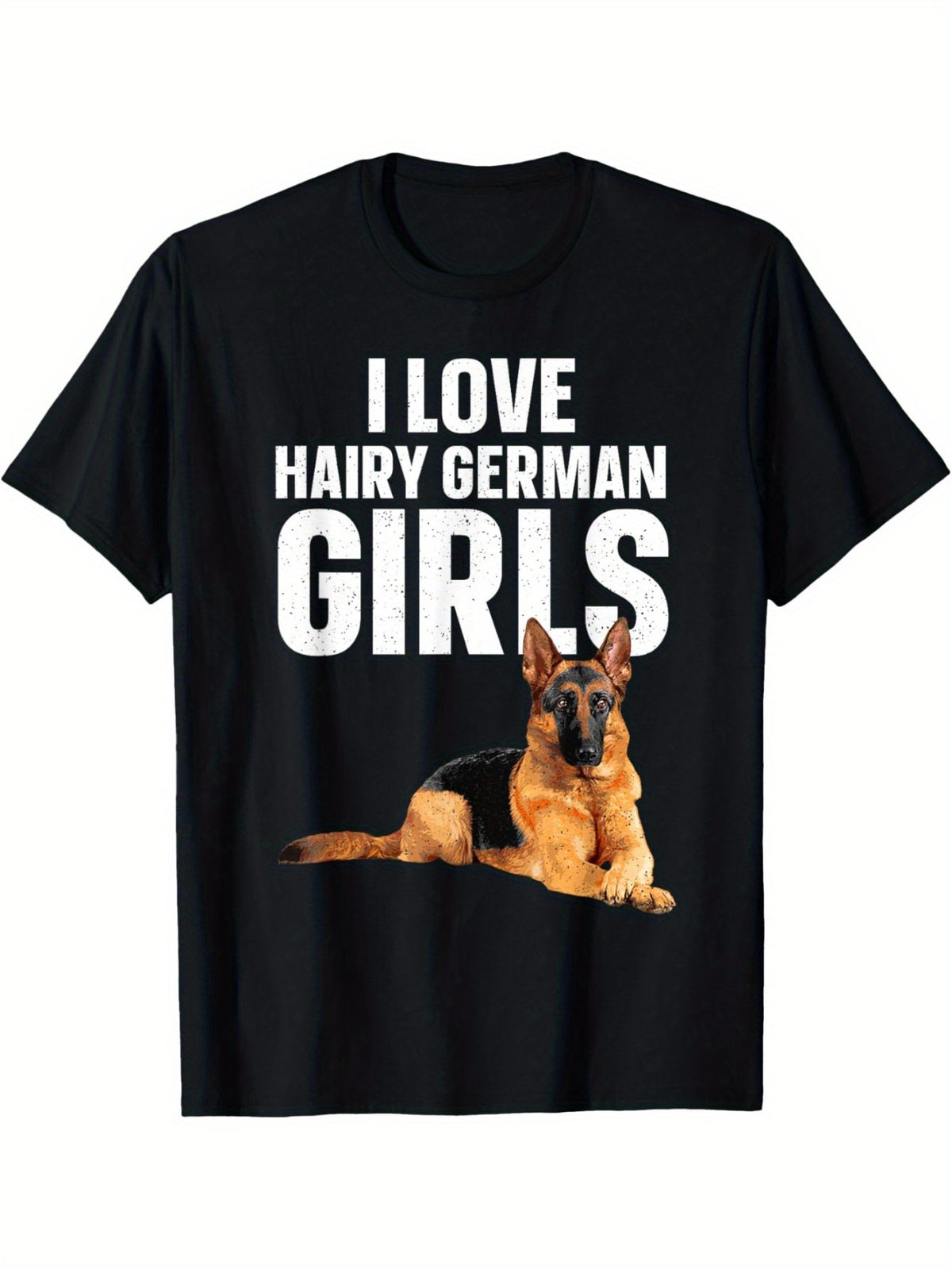 酷炫德国牧羊犬艺术男士女士德国牧羊犬爱好者T恤