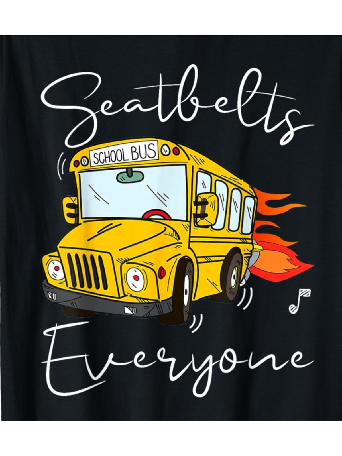 Seatbelts Everyone Funny Magic School Bus Driver Job Pride Humor Vintage Printed T-shirt, Men's Casual and Comfortable T-shirt Summer, Men's Short-sleeved Top for Everyday Activities Birthday Gift to Men