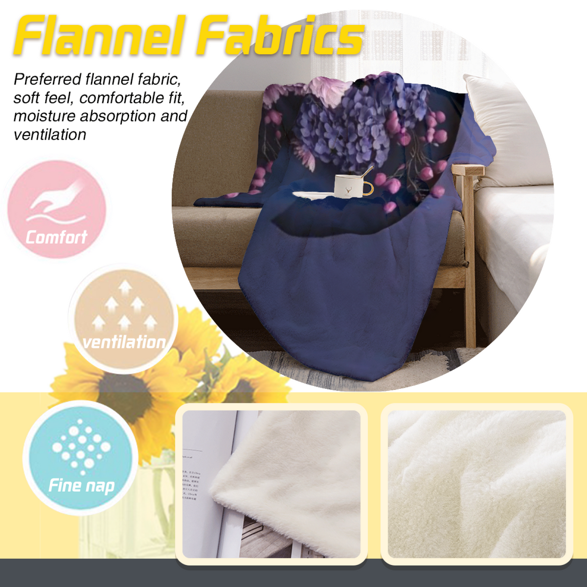 Opaline Rhapsody Home Accent Lightweight Flannel Throw ¨C Warm Coral