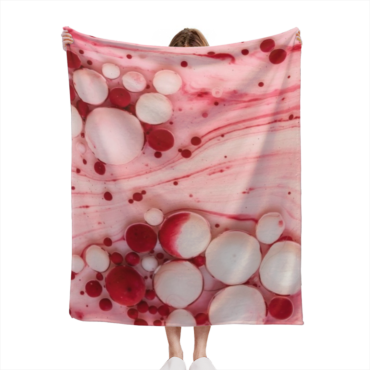 Amber Echo Pastel Multicolor Artistic Decorative Flannel Blanket