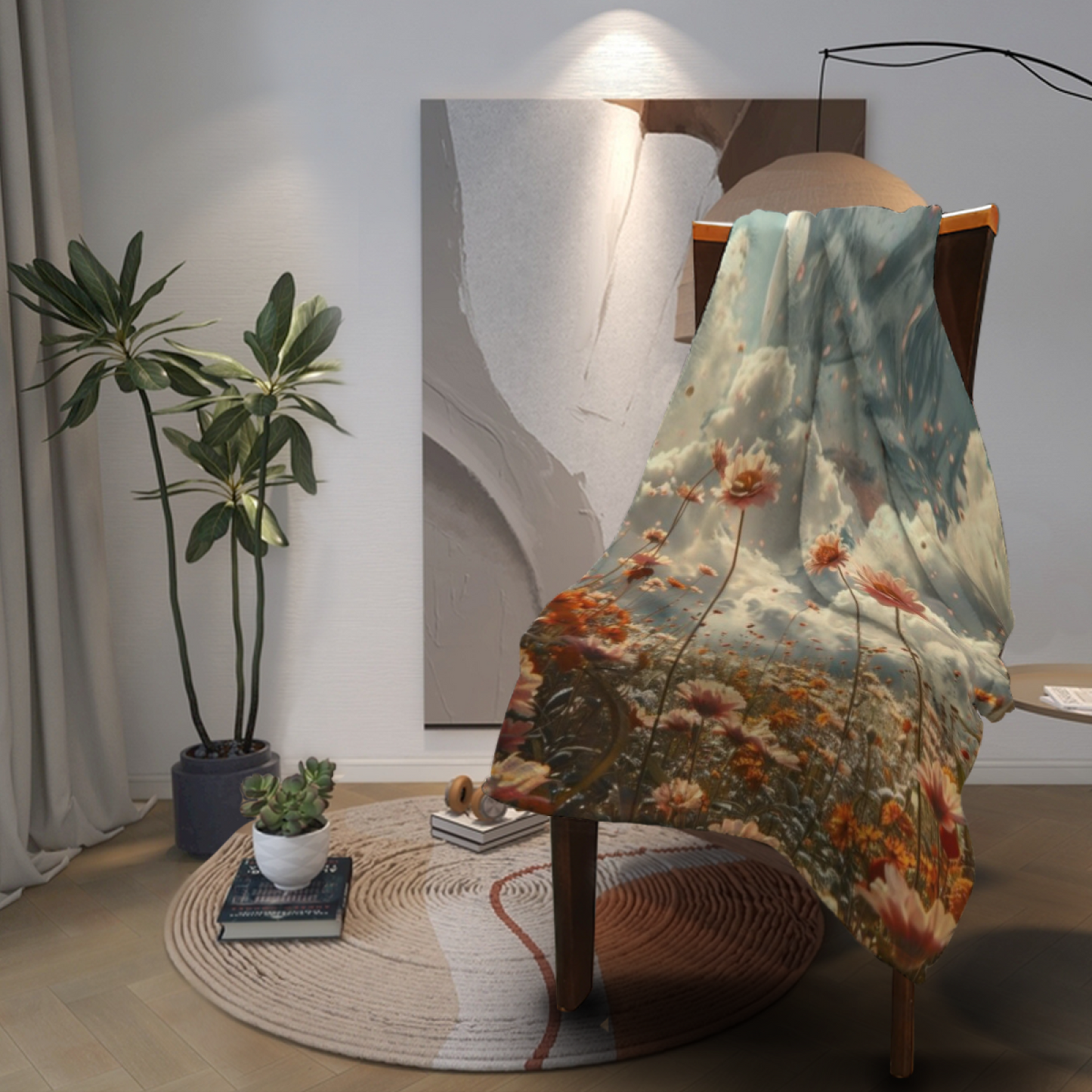 Contemporary Pattern Throw Blanket ¨C Colorful Decorative Printed Cozy Blanket