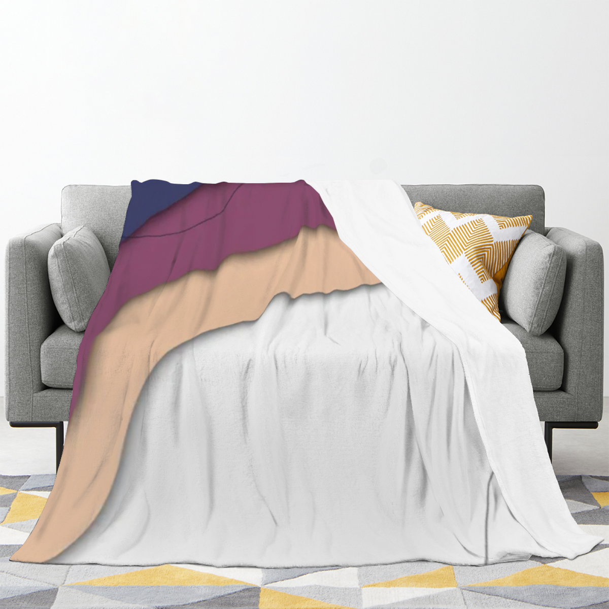 Alpine & Orchard Playful Graphic All-Season Flannel Blanket