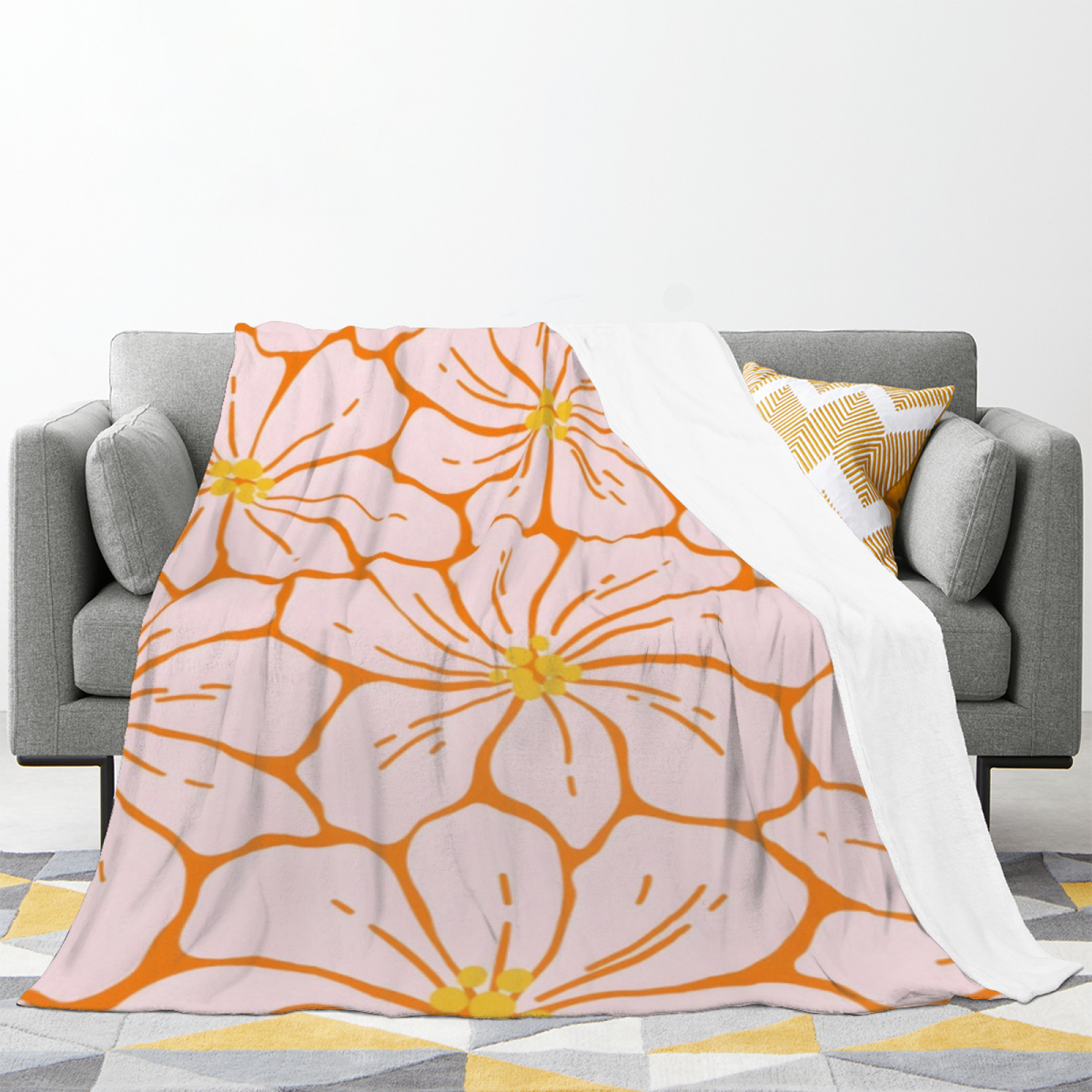 Pastel Multicolor Cedar Muse Lightweight Flannel Throw