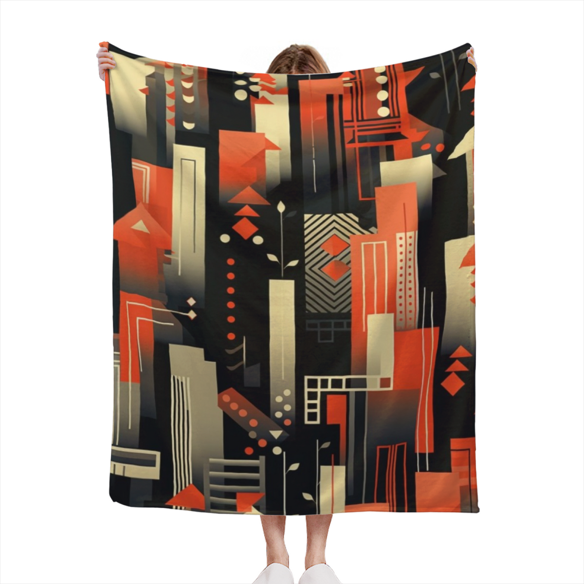 Luminous Wonder Muted Sage Art Flannel Throw Blanket