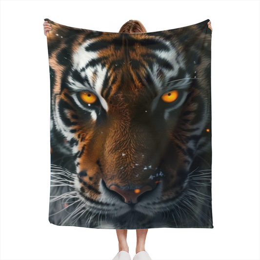 Starlit & Mirage Playful Graphic Plush Flannel Throw