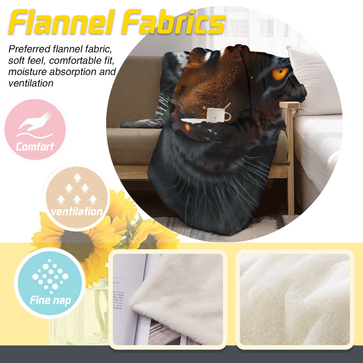 Starlit & Mirage Playful Graphic Plush Flannel Throw