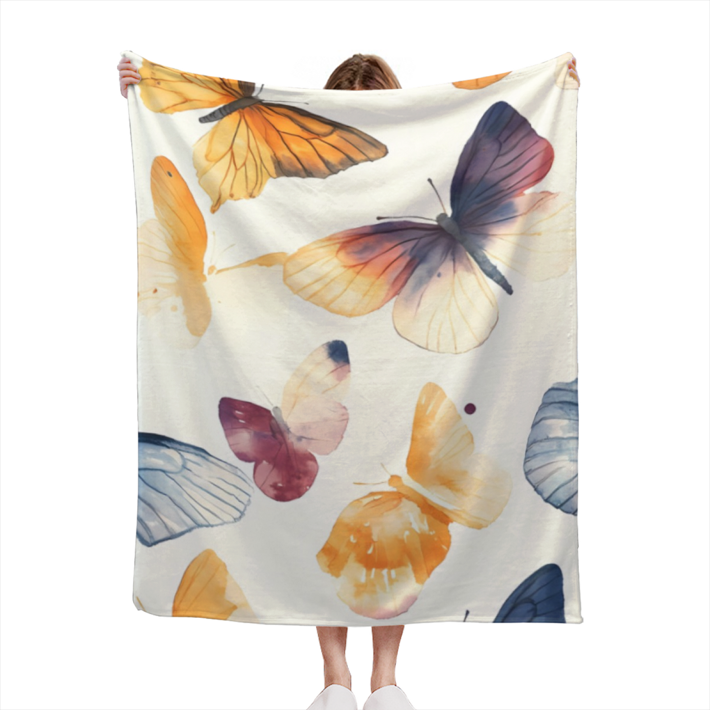 Abstract Contemporary Art Throw Blanket ¨C Stylish Modern Printed Cozy Blanket