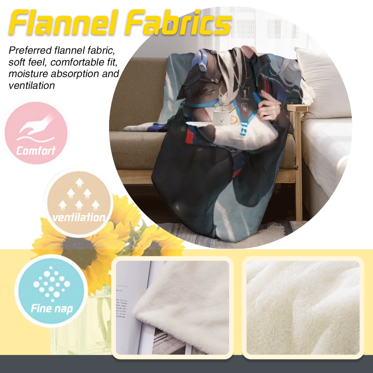 Earthy Neutral Tangerine Rhapsody Soft Flannel Blanket ¨C Contemporary Pattern