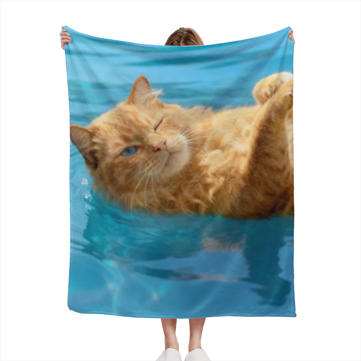 Eclectic Design Gilded Carnival Warm Coral Cozy Flannel Bed Blanket