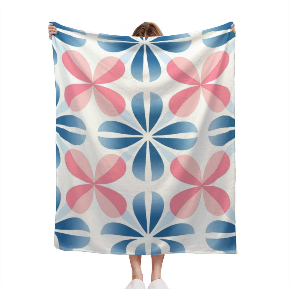 Celestial Whisper Muted Sage Art Flannel Throw Blanket