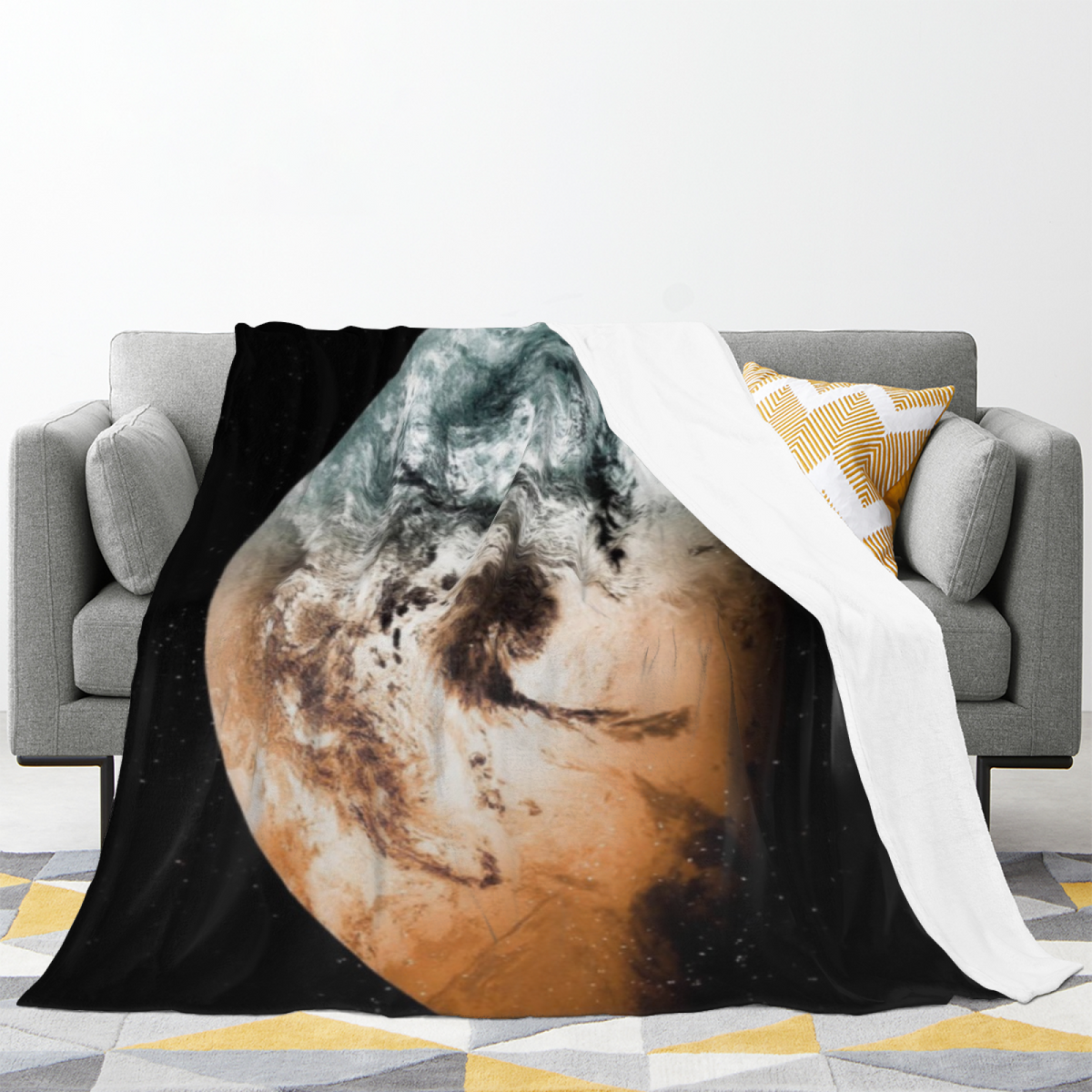 Aurora & Orchard Playful Graphic All-Season Flannel Blanket