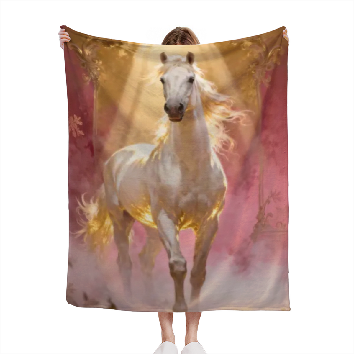 Earthy Neutral Alpine Lantern Soft Flannel Blanket ¨C Contemporary Pattern