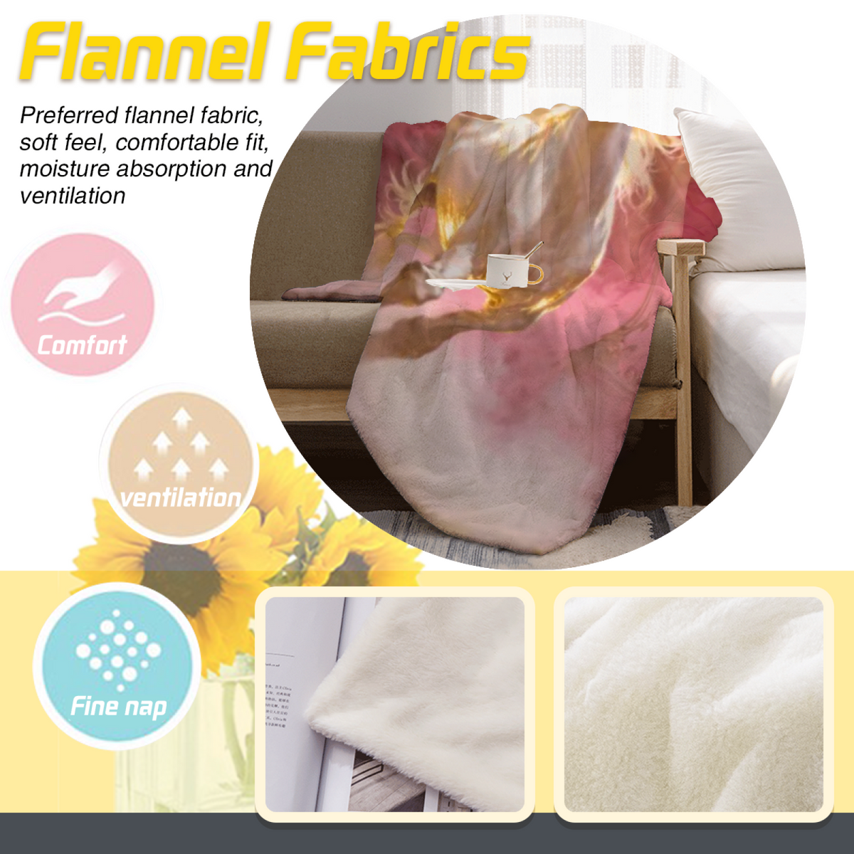 Earthy Neutral Alpine Lantern Soft Flannel Blanket ¨C Contemporary Pattern