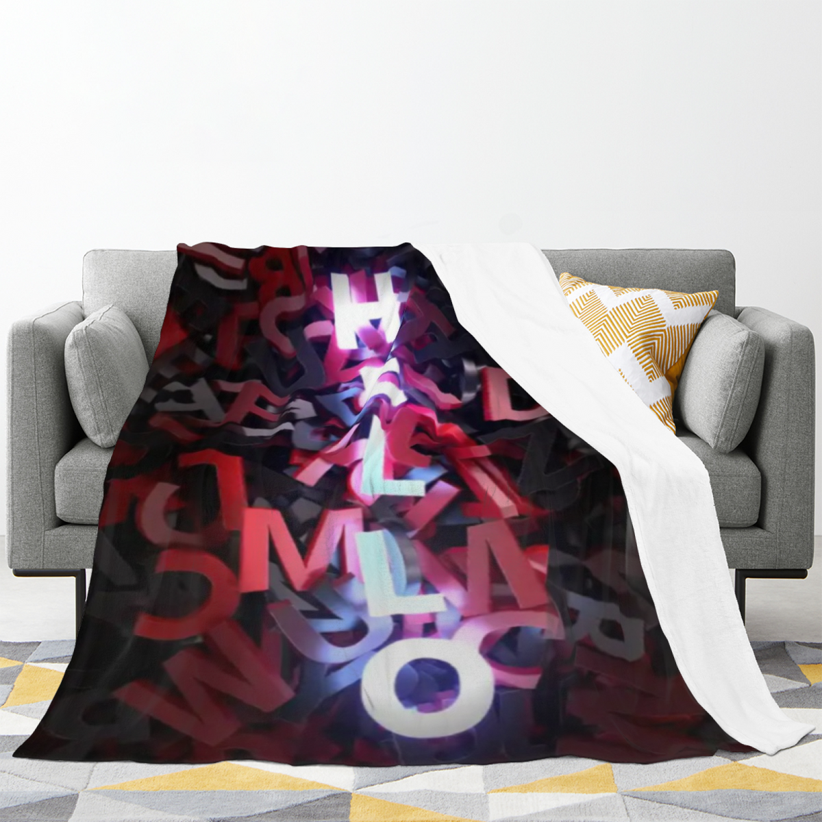 Soft Minimalist Plush Flannel Throw ¨C Heather Galaxy Collection