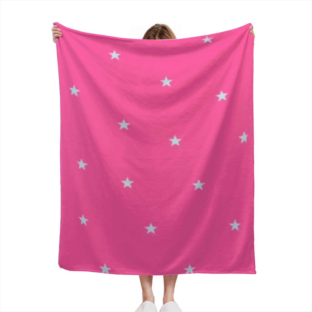 Eclectic Design Desert Fable Warm Coral Cozy Flannel Bed Blanket