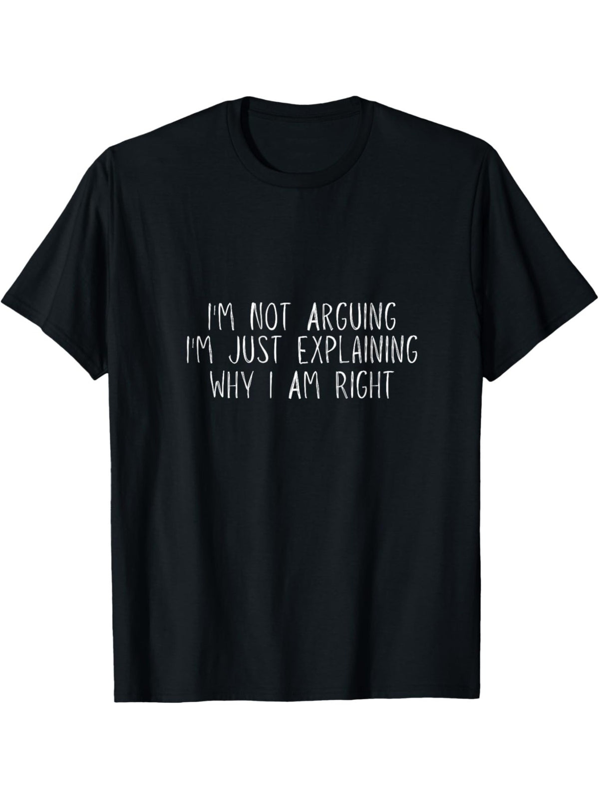 Men's Retro 'I'm Not Arguing, I'm Just Explaining Why I'm Right' Printed T-Shirt - Casual Comfortable Cotton Tee for Summer, Short-Sleeved Round Neck Top for Daily Activities, Birthday Gift, Retro Trendy, Everyday Activities