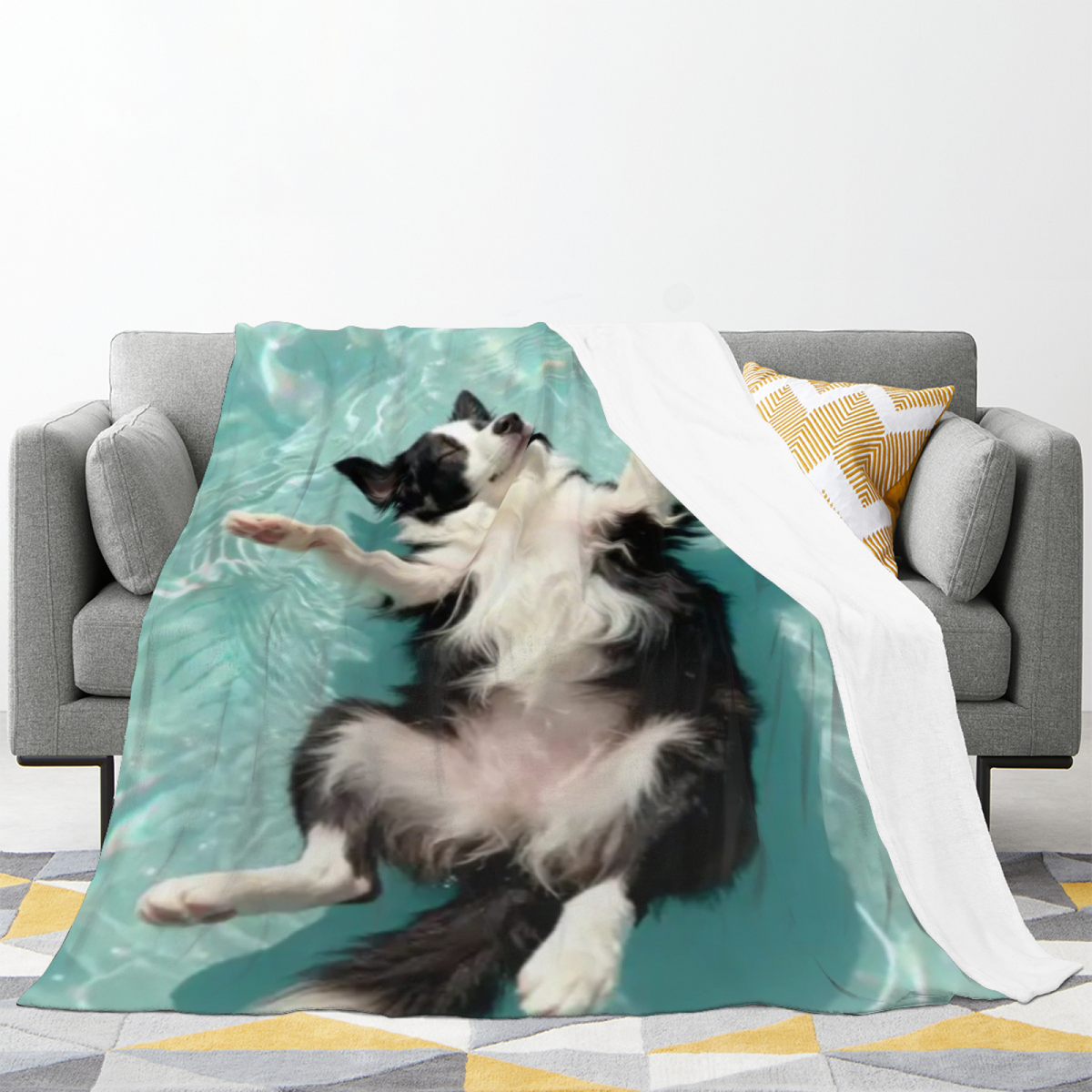 Soft Minimalist Plush Flannel Throw ¨C Misty Arbor Collection