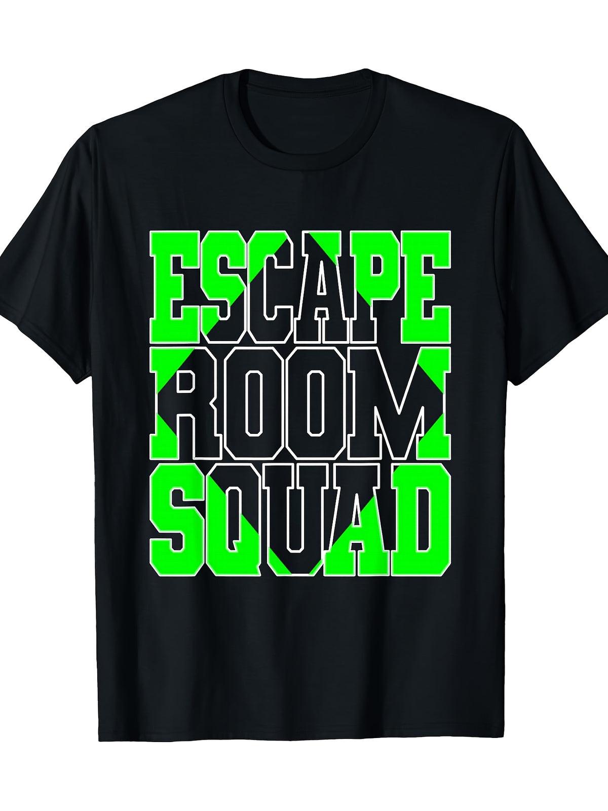 Green Escape Room Squad - Matching Group Escape Room Party T-shirt 100% 180g