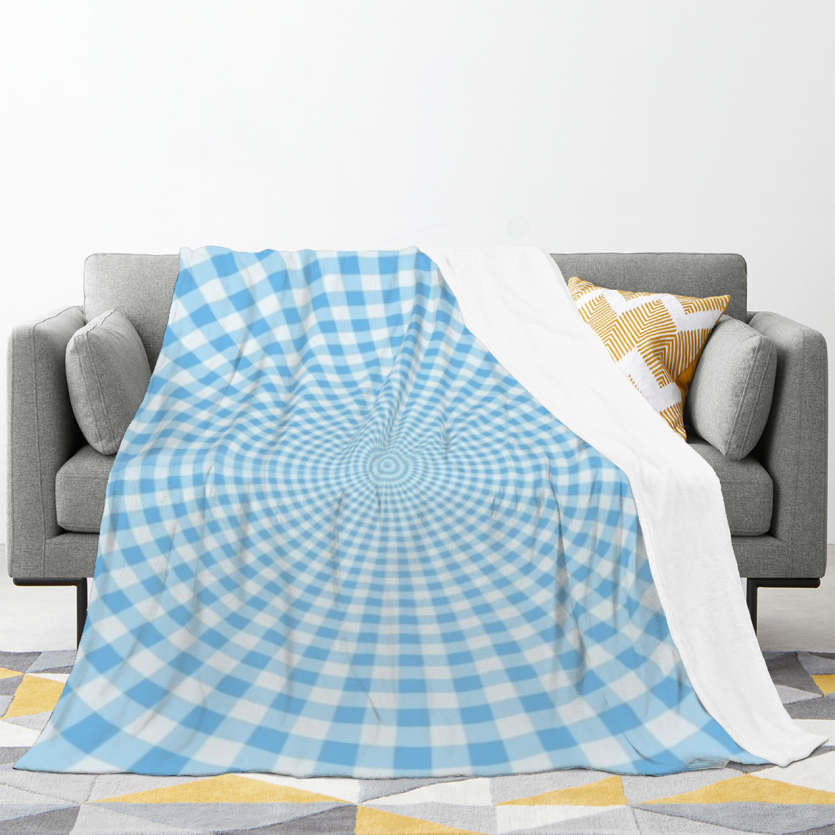 Artistic Pastel Multicolor Lagoon Petal Decorative Flannel Blanket