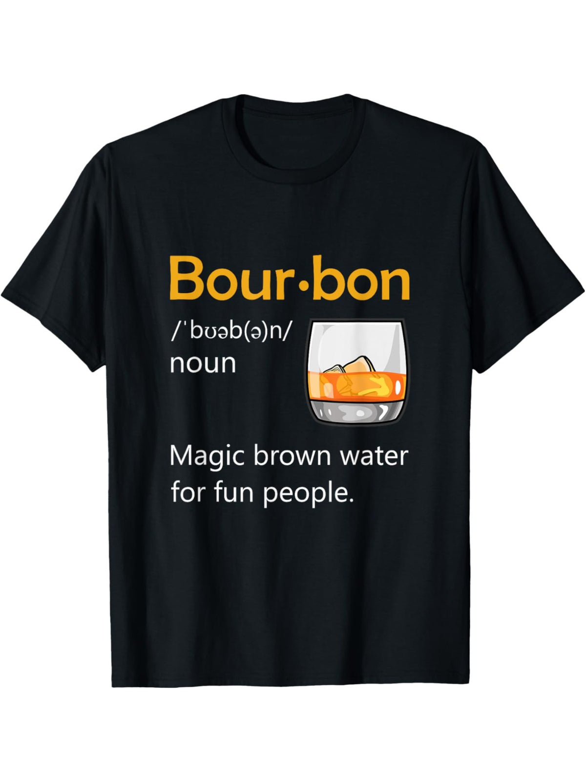 Bourbon Humor Vintage Print Men's T-Shirt - 100% Cotton, Comfortable & Stylish Summer Tee for Casual Attire, Machine Washable