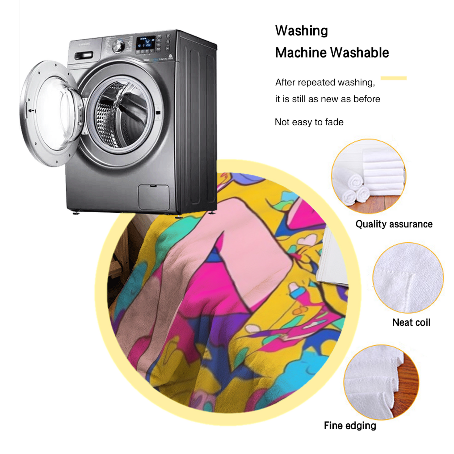 Colorful Decorative Throw Blanket ¨C Abstract Contemporary Printed Design
