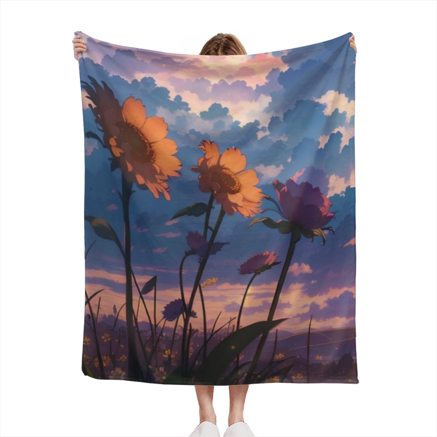 Modern Colorful Pattern Throw Blanket ¨C Contemporary Artistic Printed Blanket