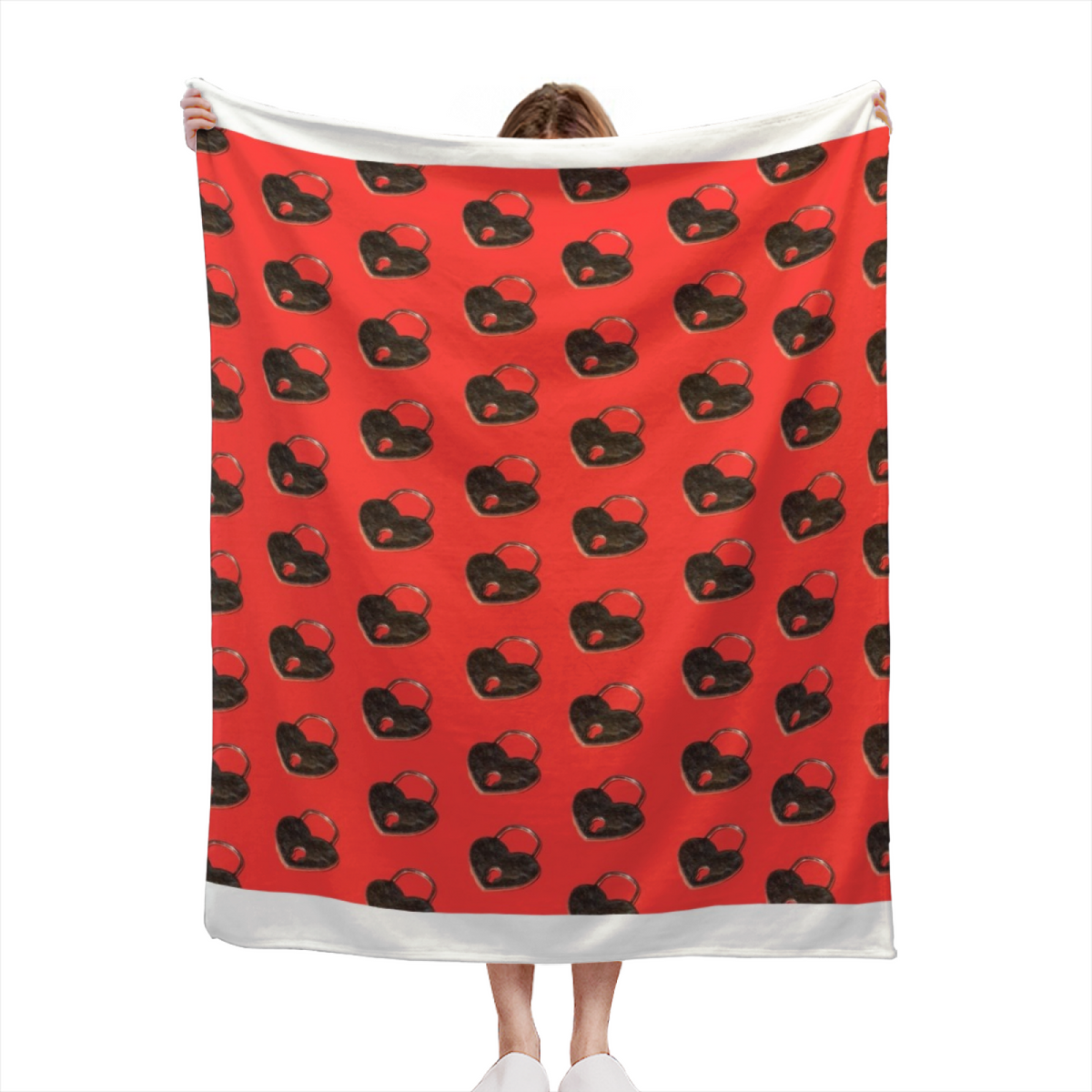 Cosmic Atlas Home Accent Lightweight Flannel Throw ¨C Warm Terracotta