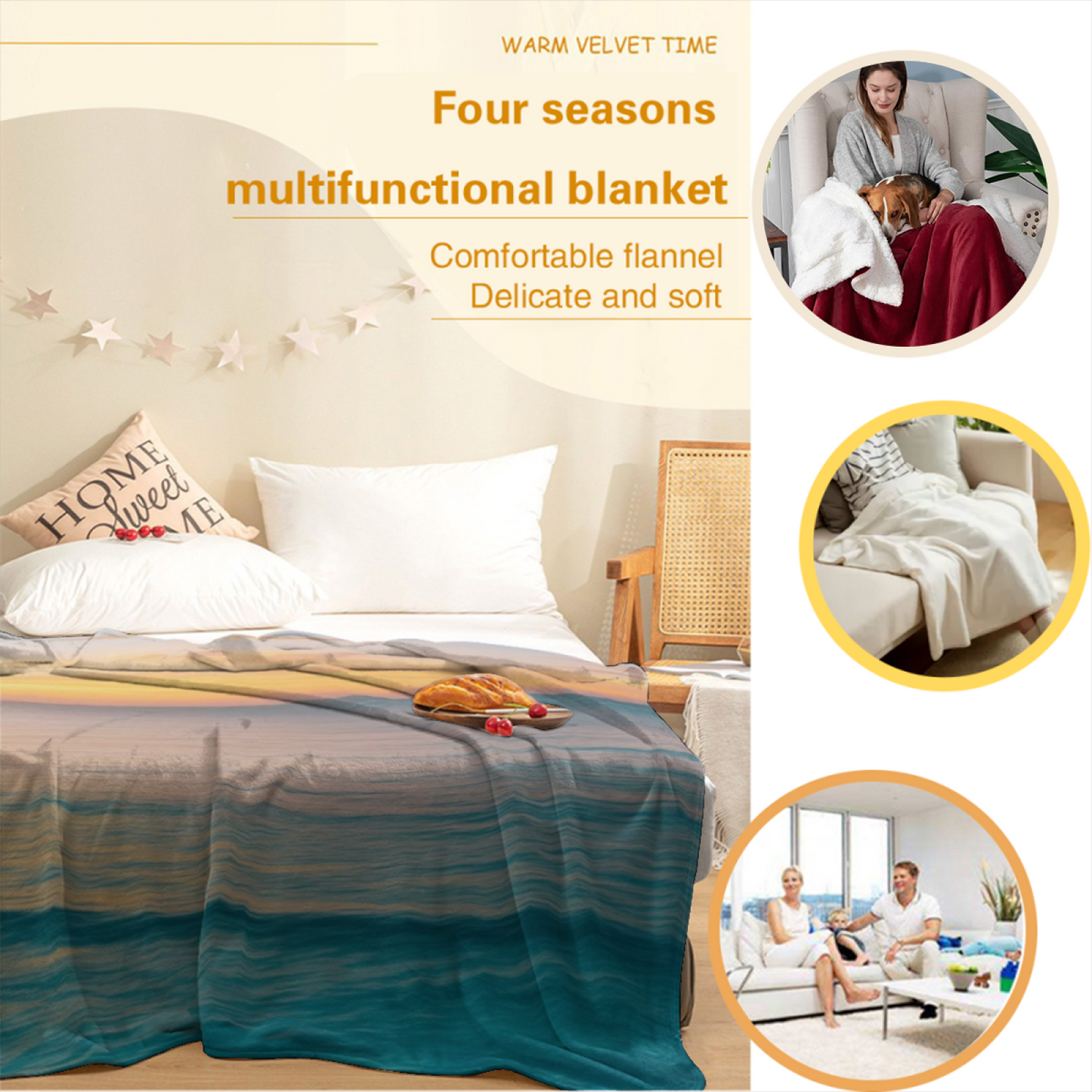 Colorful Modern Pattern Throw Blanket ¨C Stylish Decorative Cozy Blanket
