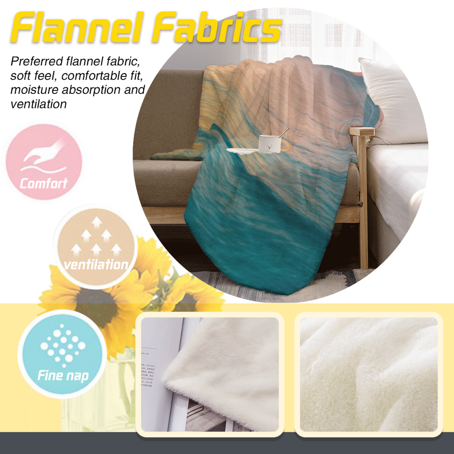 Colorful Modern Pattern Throw Blanket ¨C Stylish Decorative Cozy Blanket