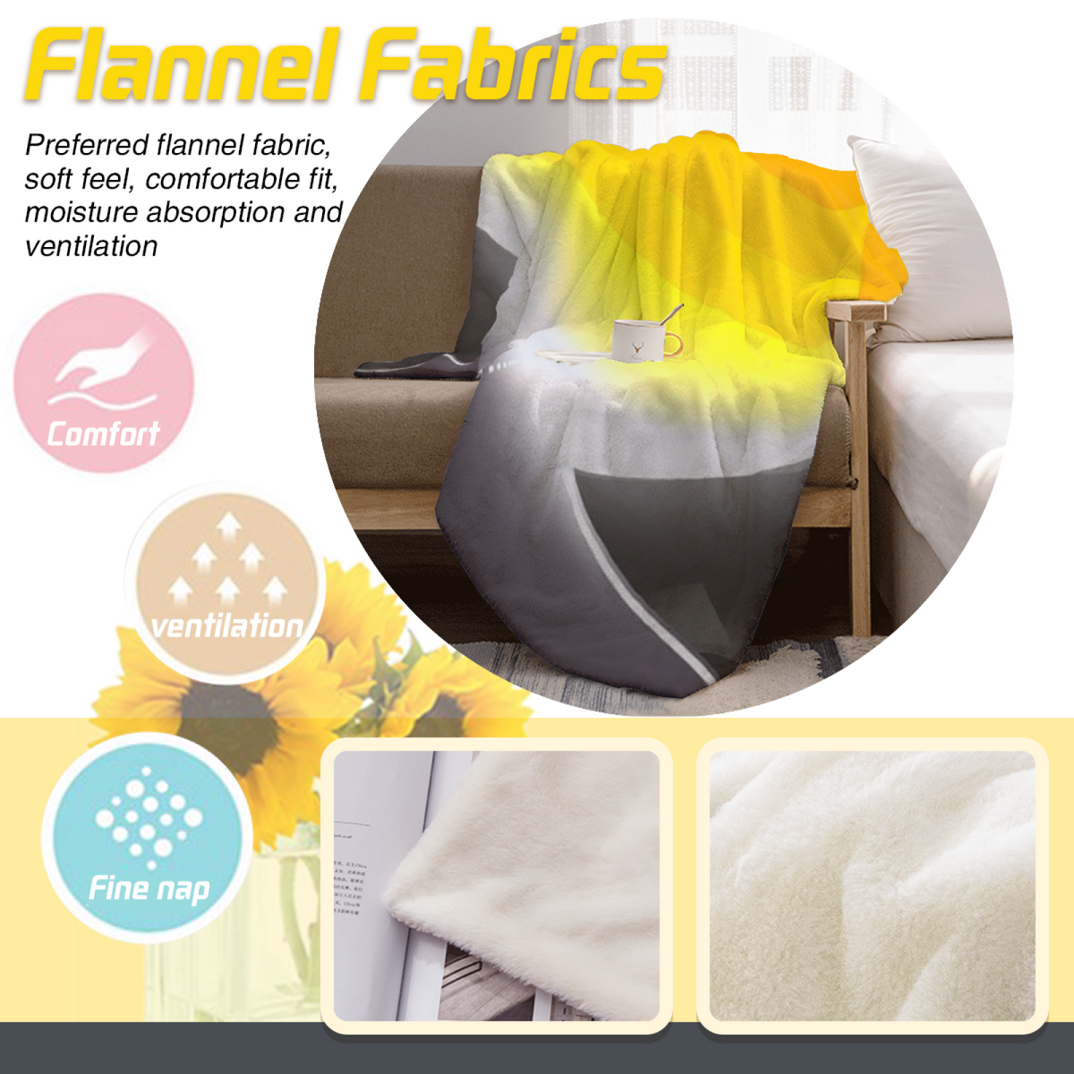 Twilight Thicket Soft Flannel Blanket in Pastel Multicolor