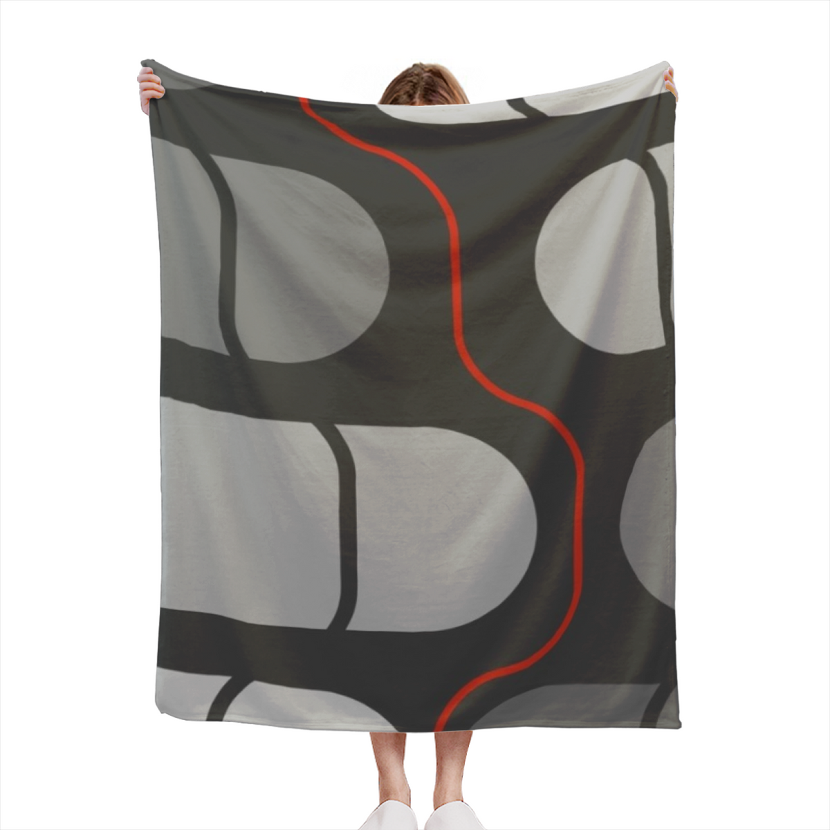 Soft Neutral Harbor Reverie All-Season Flannel Blanket