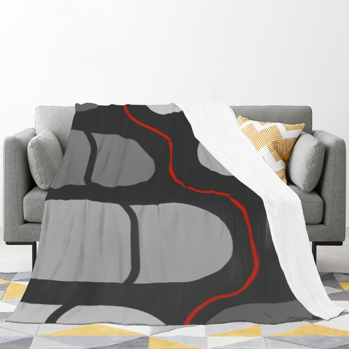 Soft Neutral Harbor Reverie All-Season Flannel Blanket