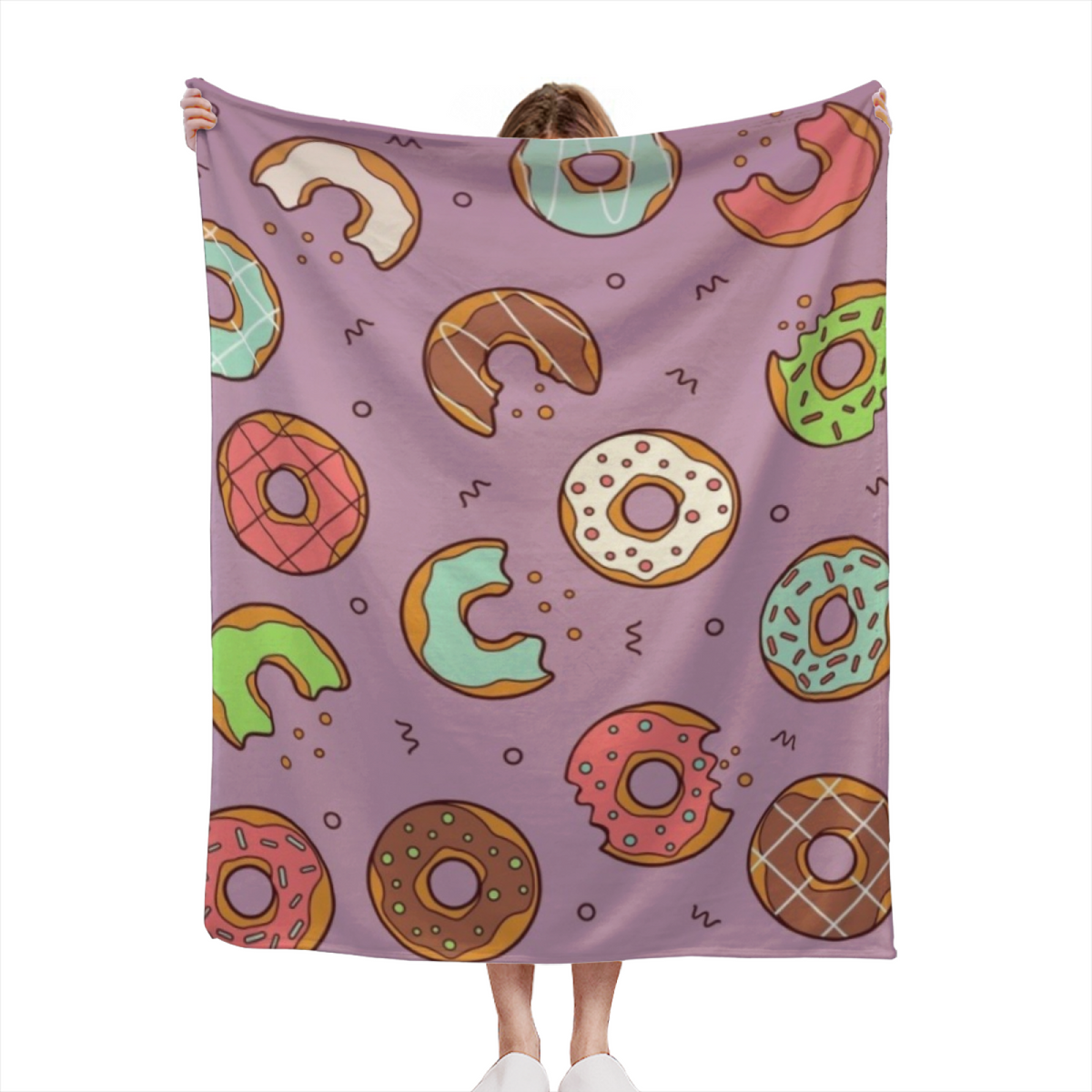 Moonlit Drift Soft Neutral Art Flannel Throw Blanket