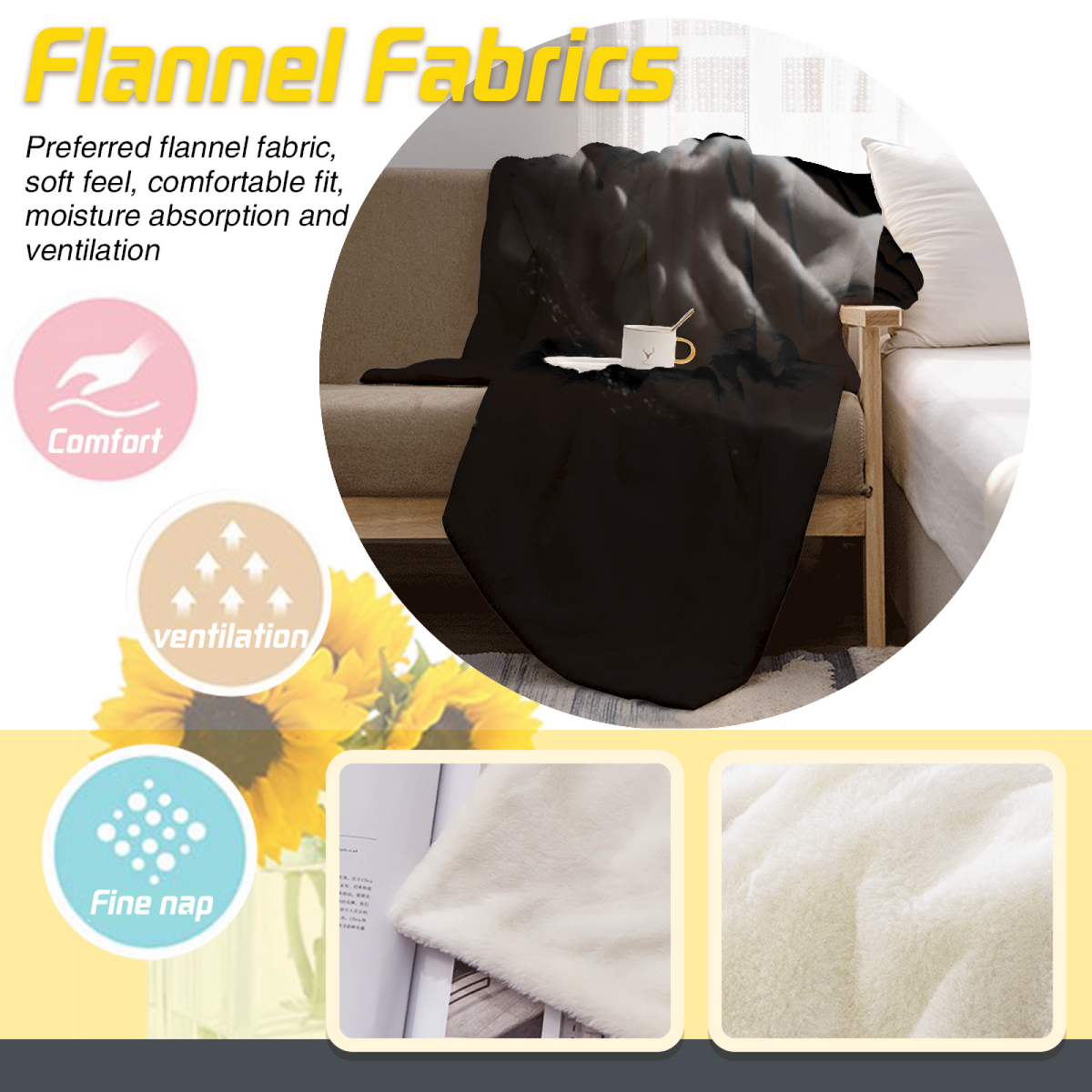 Sunwashed Orchard Lightweight Flannel Throw in Dusty Lilac