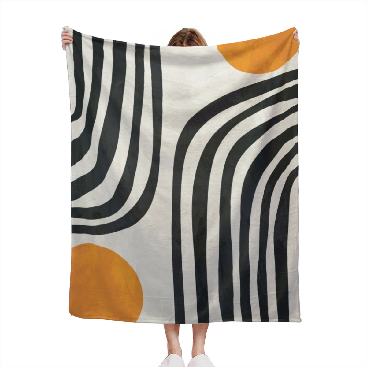 Decorative Flannel Blanket with Starlit Hearth Cozy Cottage Artwork